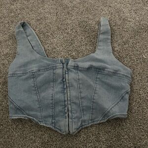denim top